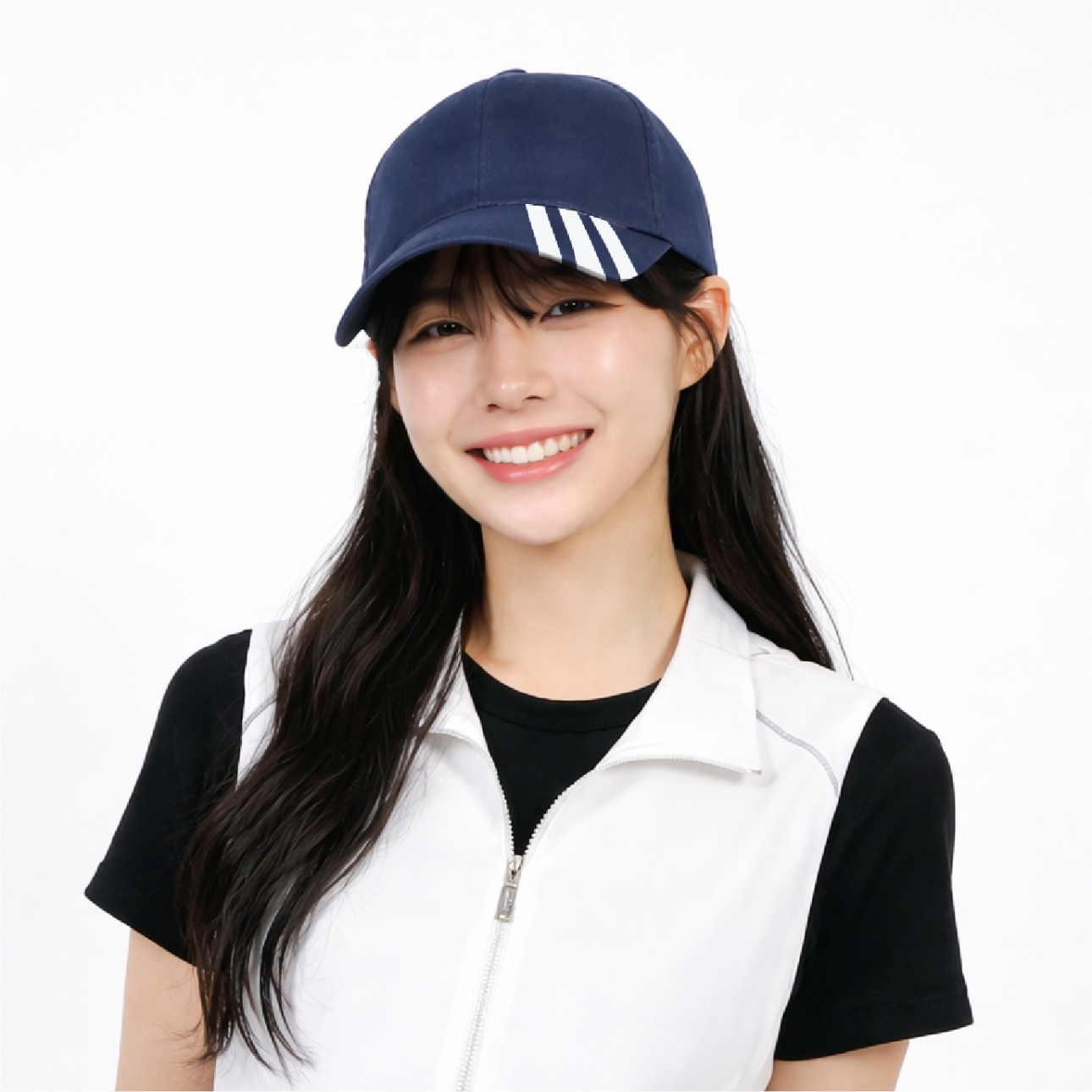 三線斜眉帽-公司制服配件