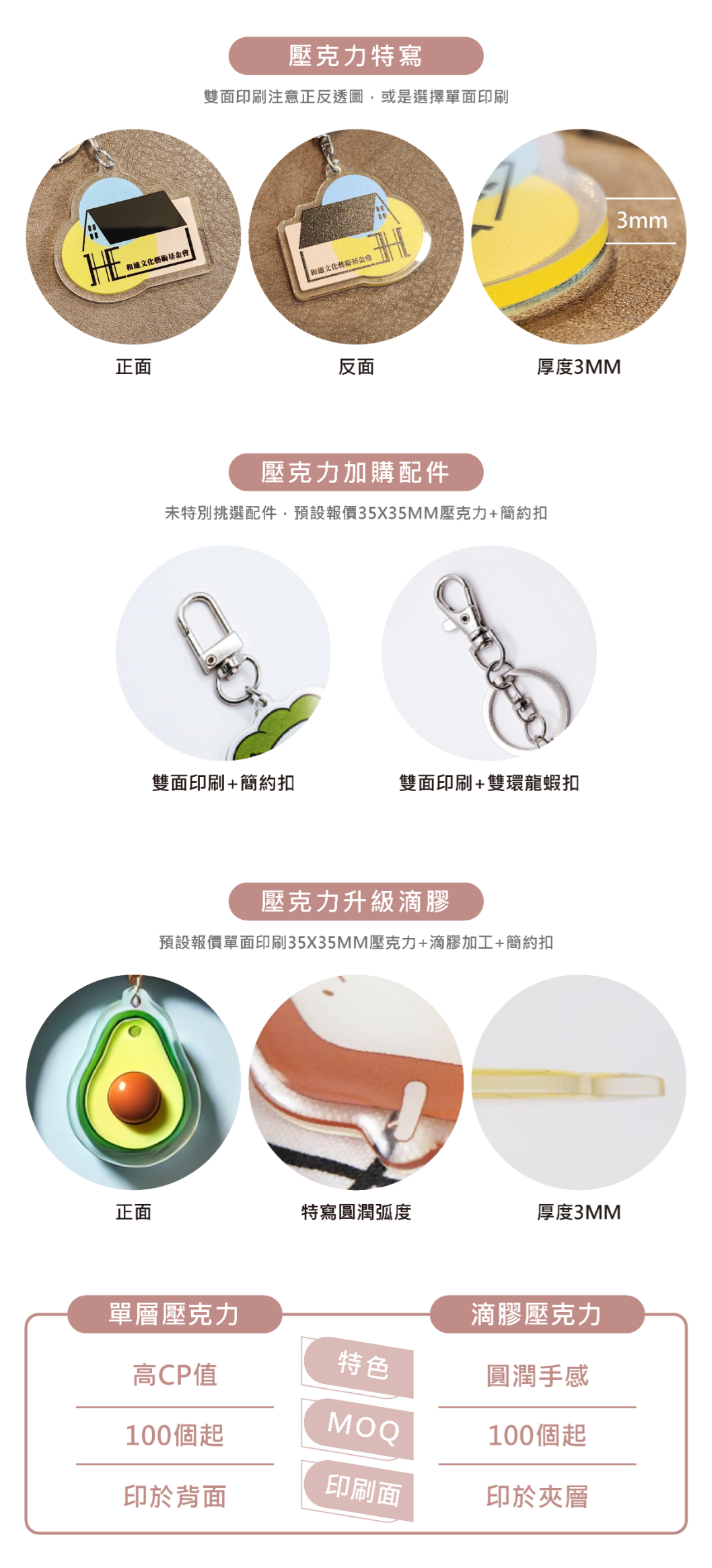 壓克力鑰匙圈-公司企業紀念活動周邊