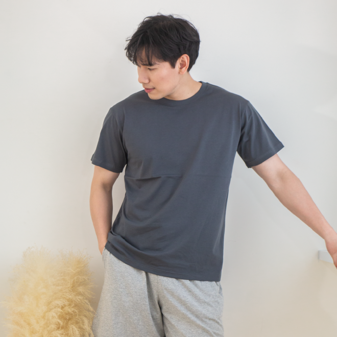 AG 重磅款X落肩款棉T