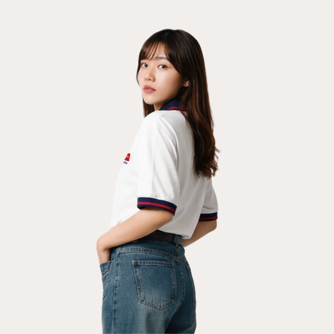 訂製款寶石棉長袖POLO衫