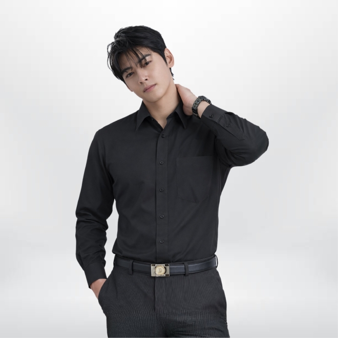 黑色企業襯衫制服