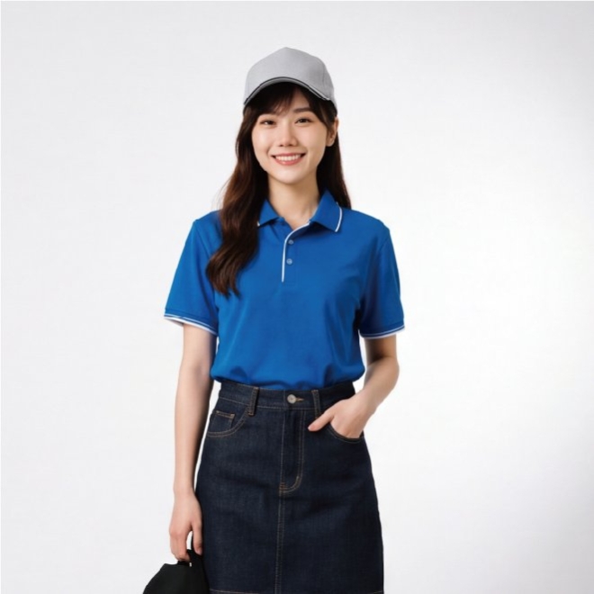 配條網眼POLO