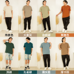 落肩重磅棉T-公司制服