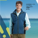 防水軟殼背心-帽子可拆-客製化冬天背心