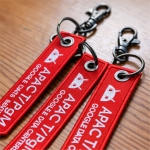 電繡飄帶鑰匙圈-公司制服配件