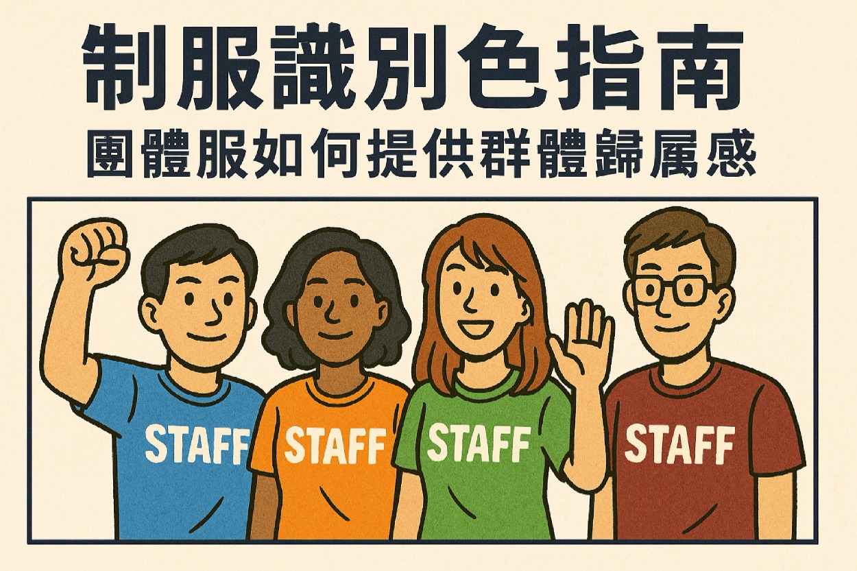 內頁首圖:公司團體制服識別色指南