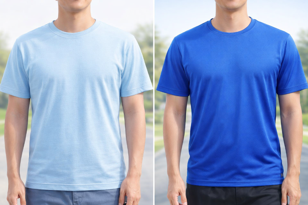 客製化衣服推薦 棉T與排汗T顏色差異